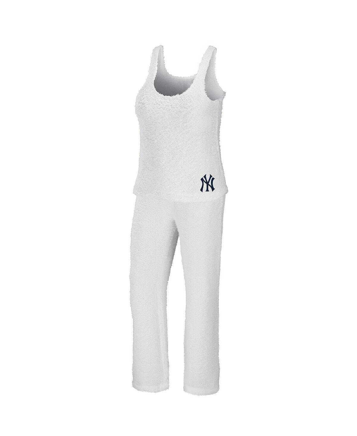 

Женский кремовый комплект из майки и брюк New York Yankees Cozy Lounge WEAR by Erin Andrews