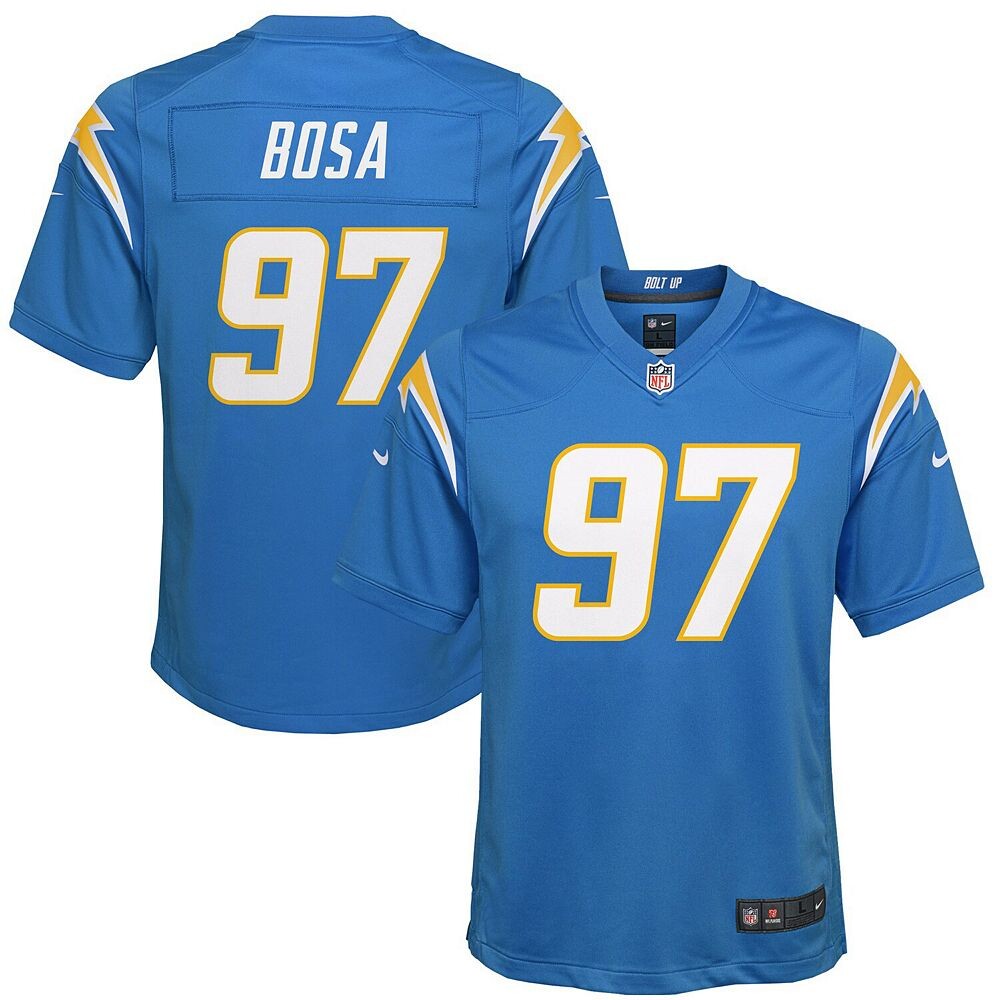 

Молодежный игровой трикотаж Nike Joey Bosa Powder Blue Los Angeles Chargers, цвет Chg Light