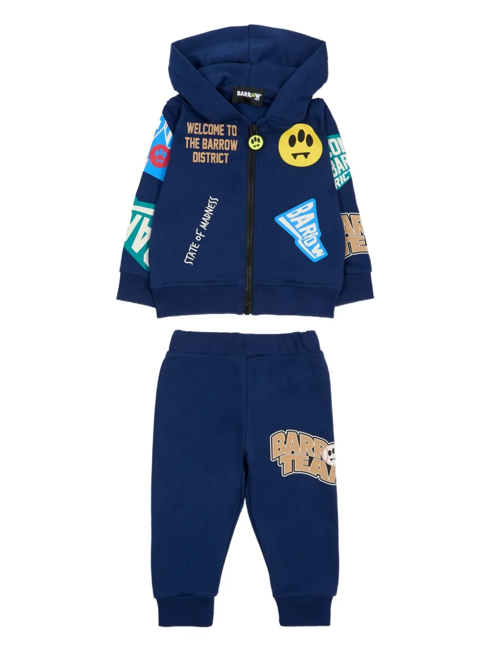 

Спортивный костюм с капюшоном и графическим принтом Barrow Kids, синий