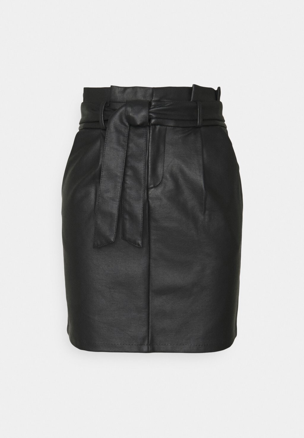 

Мини-юбка Vero Moda Petite VMEVA PAPERBAG COATED SKIRT, черный