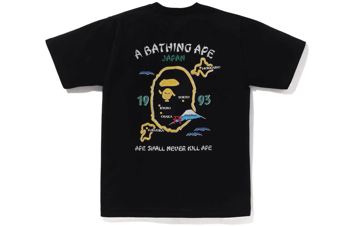 BAPE Japan Эксклюзивная футболка с японским сувениром #2 A Bathing Ape, белый — фото 4