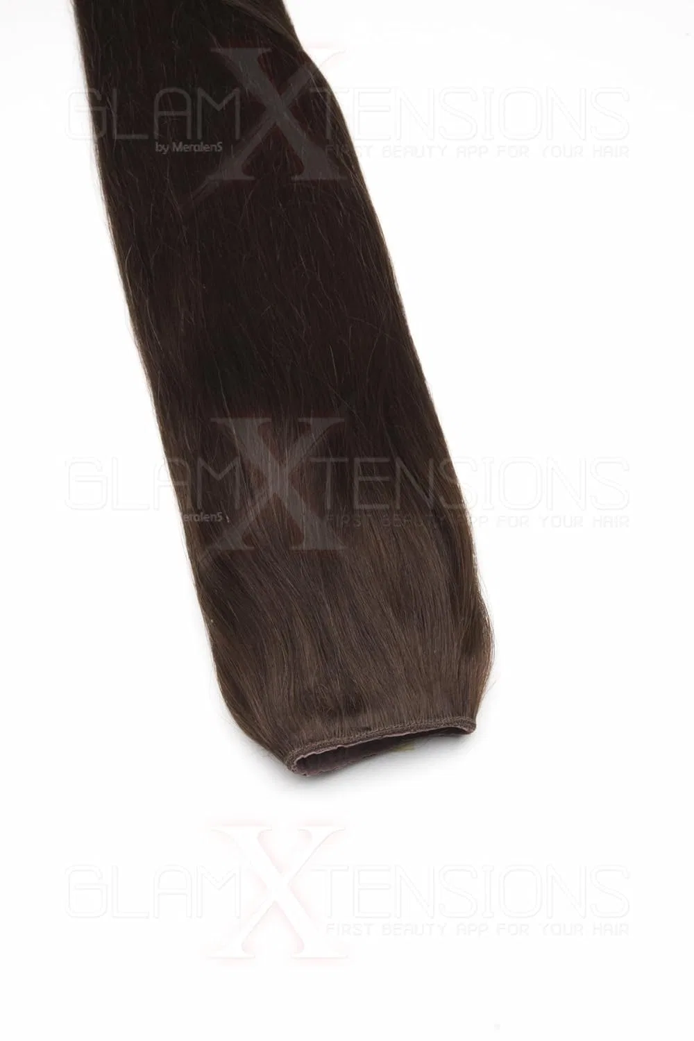 Накладные пряди GlamXtensions Clip-In из натуральных волос Remy, 50 см Glamxtensions, No. 02 Dark Brown