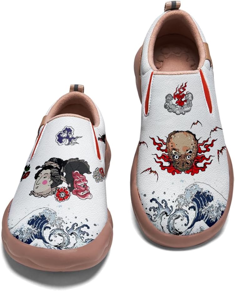 

Мужские слипоны для путешествий, комфортная обувь для ходьбы, подошва с символом волка, модные кроссовки в ретро-стиле с рисунком Onehorse, Retro Style_08