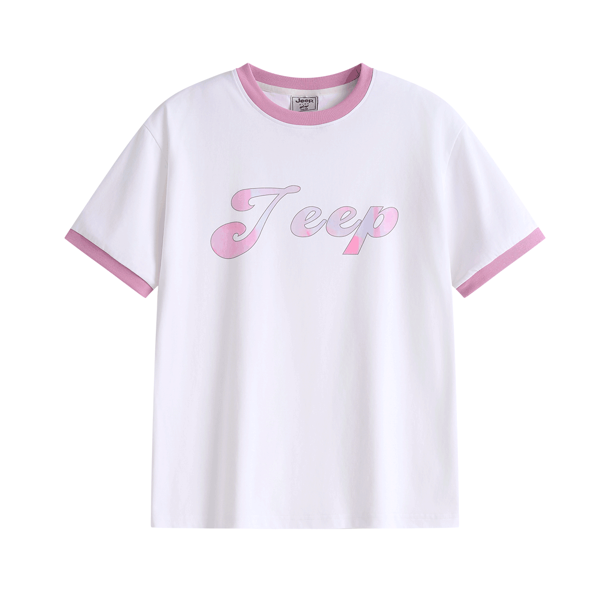 

Футболка с круглым вырезом для школьников Jeep, розовый