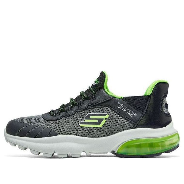

Кроссовки slip-ins razor flex air sneaker 'grey black green' Skechers, серый