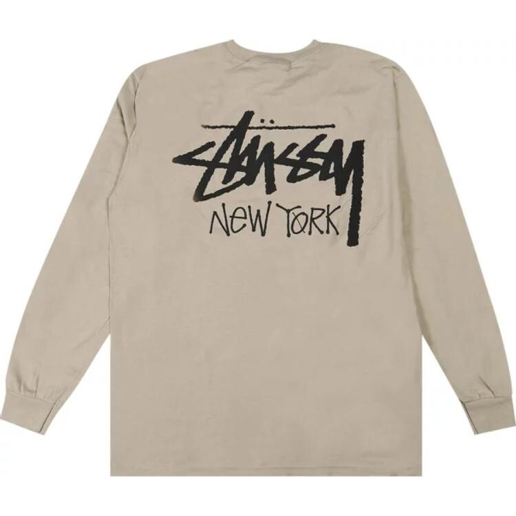 Футболка с длинным рукавом Stüssy New York Stussy, хаки — фото 4
