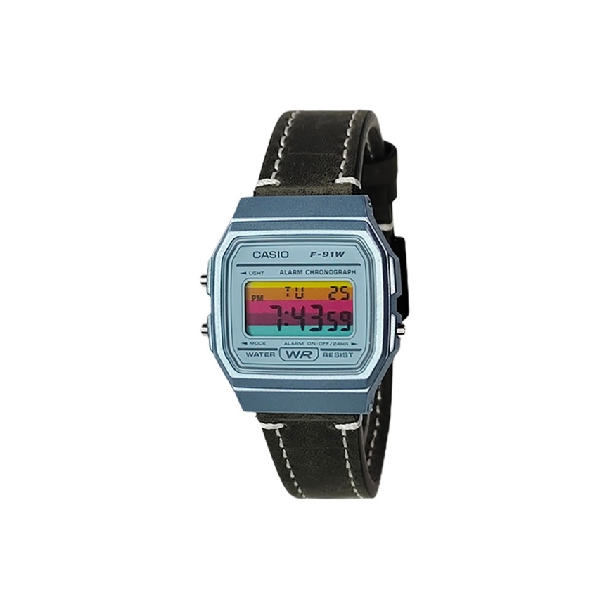 

CASIO Часы Retrofit Series Quartz Movement Genuine Leather Strap Watch Men's Watch Blue Dial