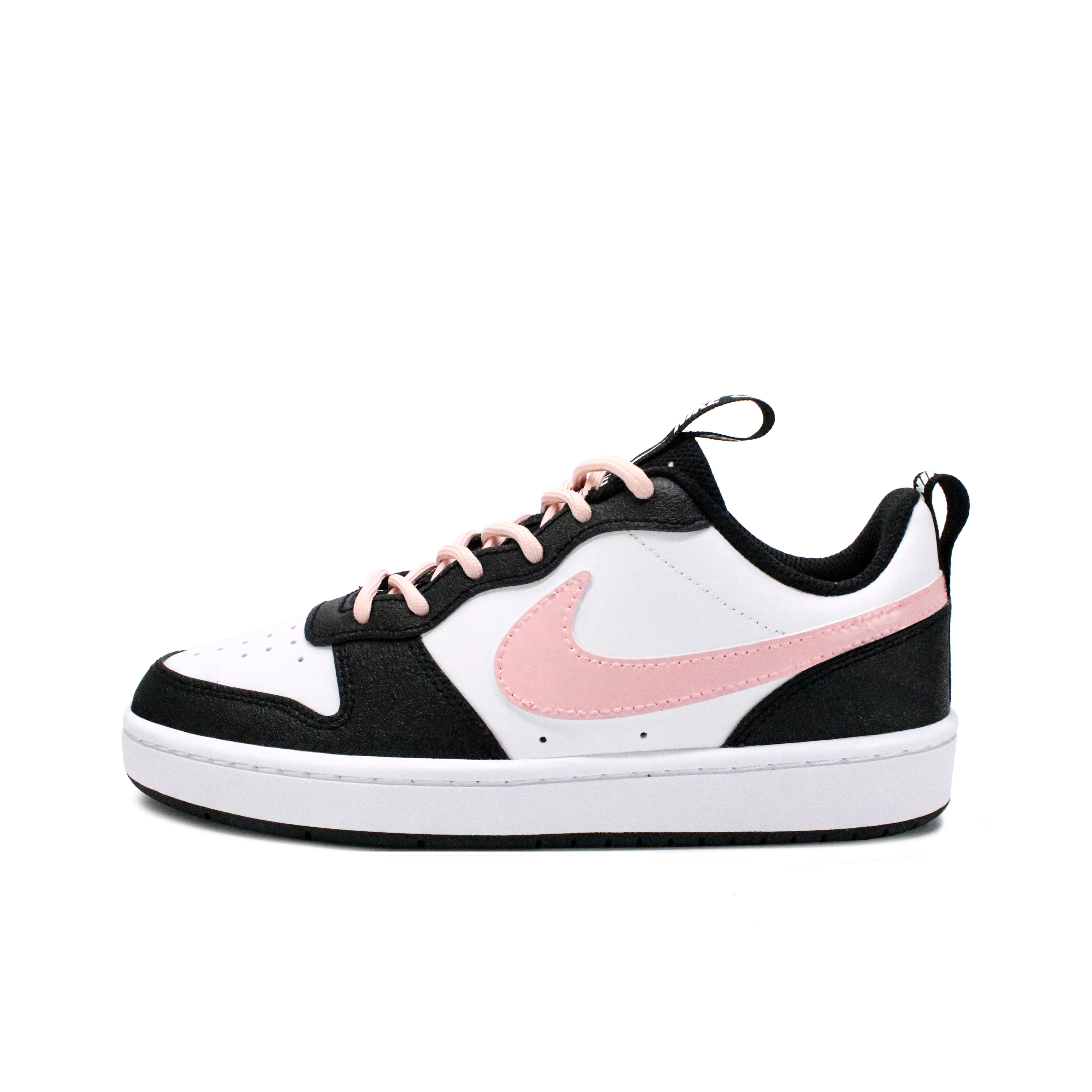 

Nike Кроссовки Court Borough 2 Anti Slip And Wear Resistant Support Low Top Kids' Skateboarding Shoes Black Pink Teenagers