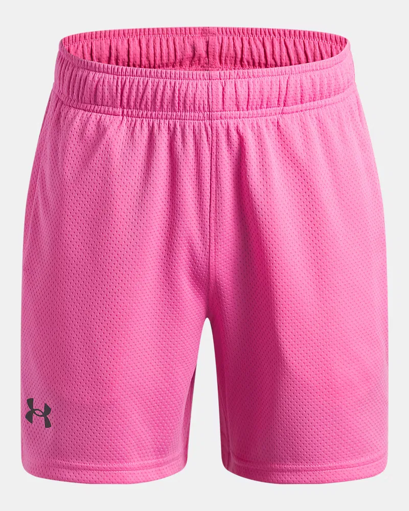Шорты с длиной по внутреннему шву 12,7 см из легкой дышащей сетки UA Tech Mesh UnderArmour, Pink Frenzy/Black