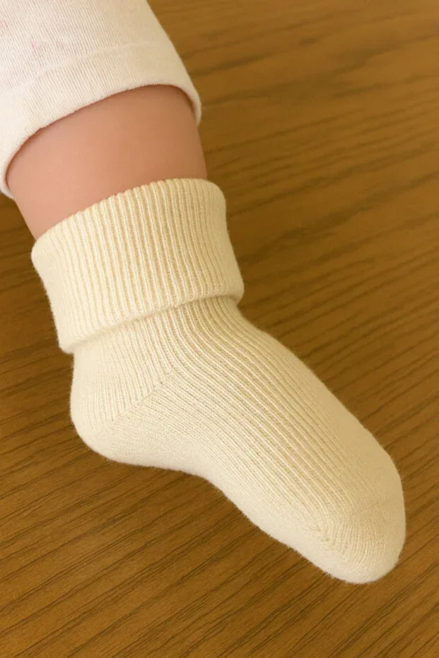 Детские носки для девочек хлопковые набор 3 шт Basics Eray Kids, White-Pink-Cream