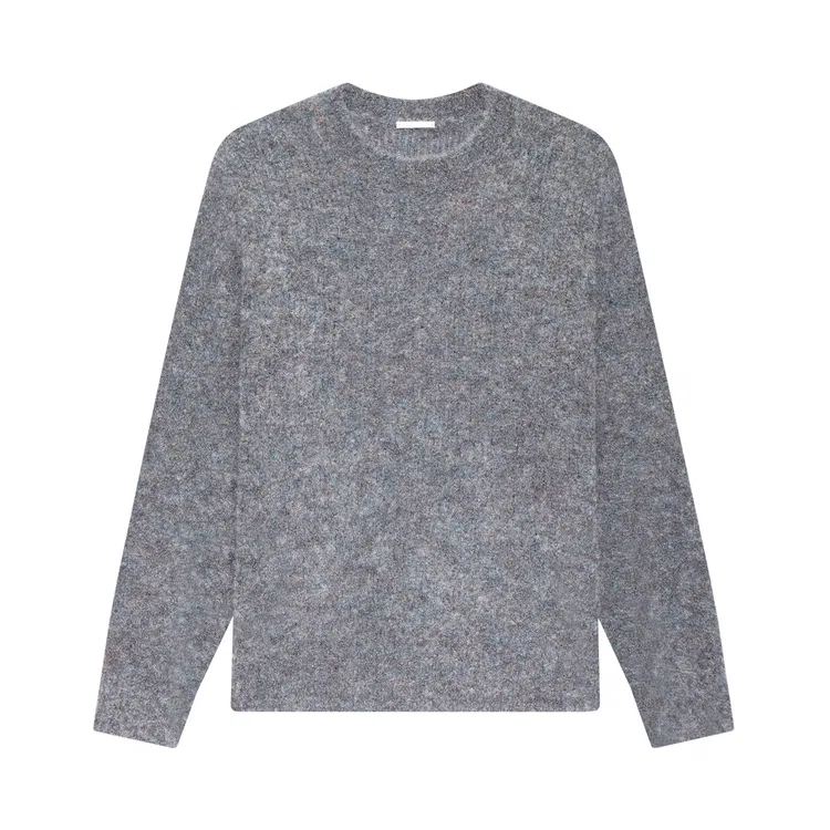Детский свитер с воротником-хомутом Mohair Blend Pullover Nice Rice, Heather Gray