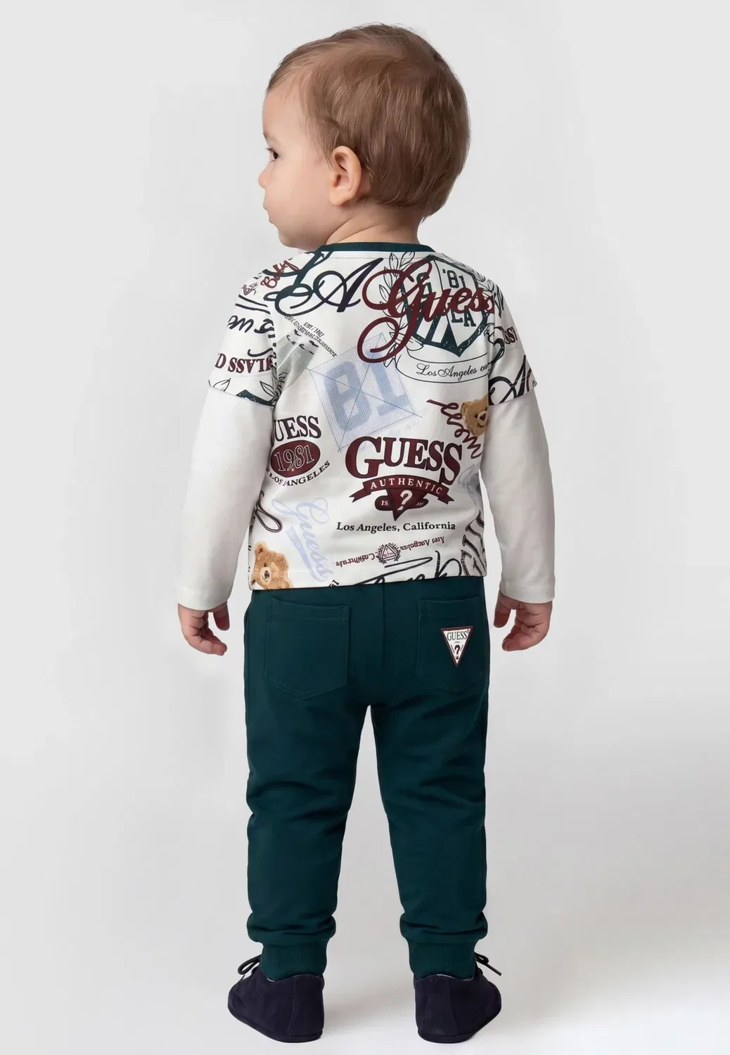Футболка и комплект чулков - брюки спортивного костюма Guess, Gemustert Multicolor — фото 2