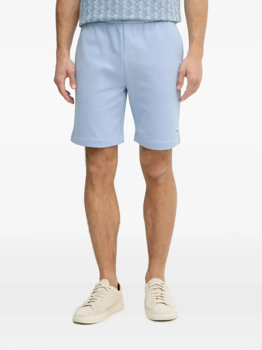 Тренировочные шорты с логотипом-нашивкой Lacoste, синий