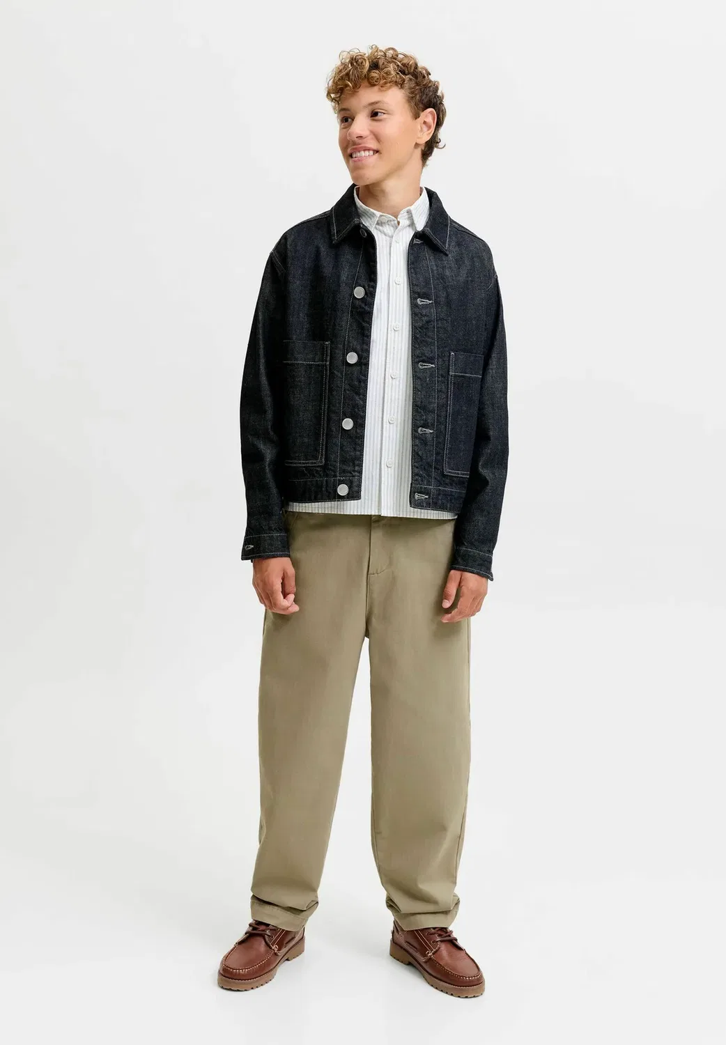 Спортивные штаны для мальчиков - брюки Jack & Jones Junior, Petrified Oak