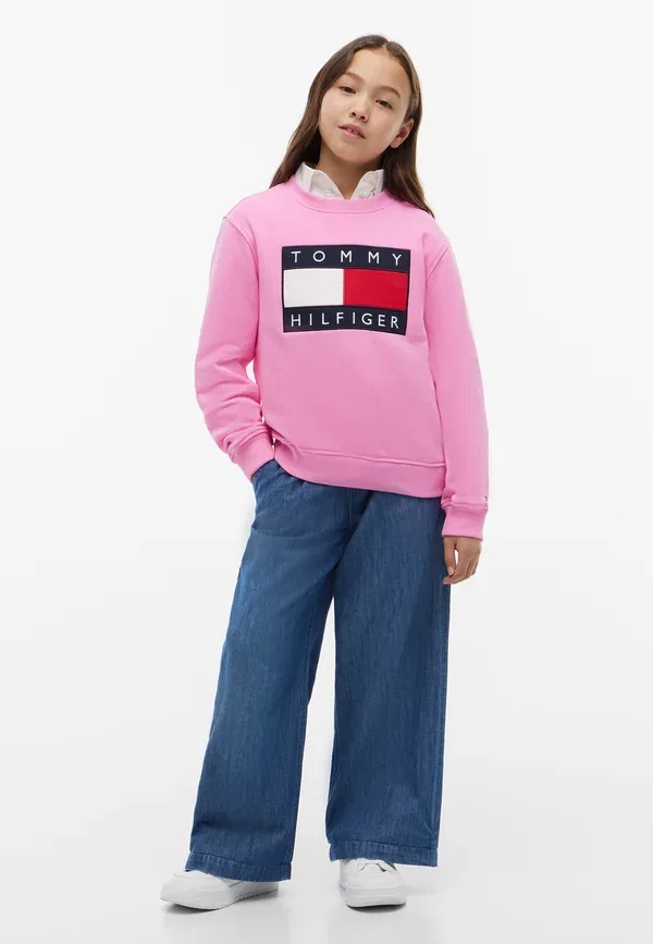Свитшот с принтом Tommy Hilfiger, розовый — фото 2