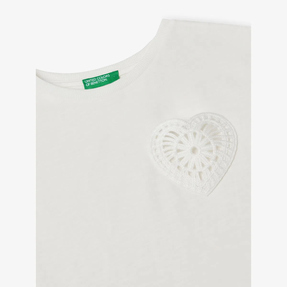 Свободная футболка без рукавов из хлопкового трикотажа, 6-14 лет Benetton, кремовый — фото 2