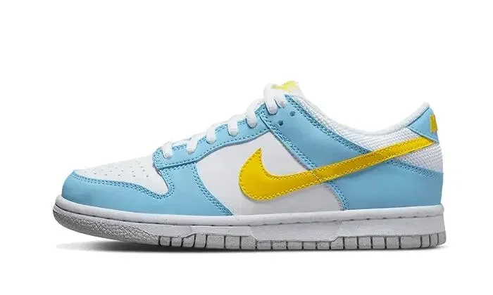 Детские кроссовки Homer Simpson Nike Dunk Low, Цвет: BLAU