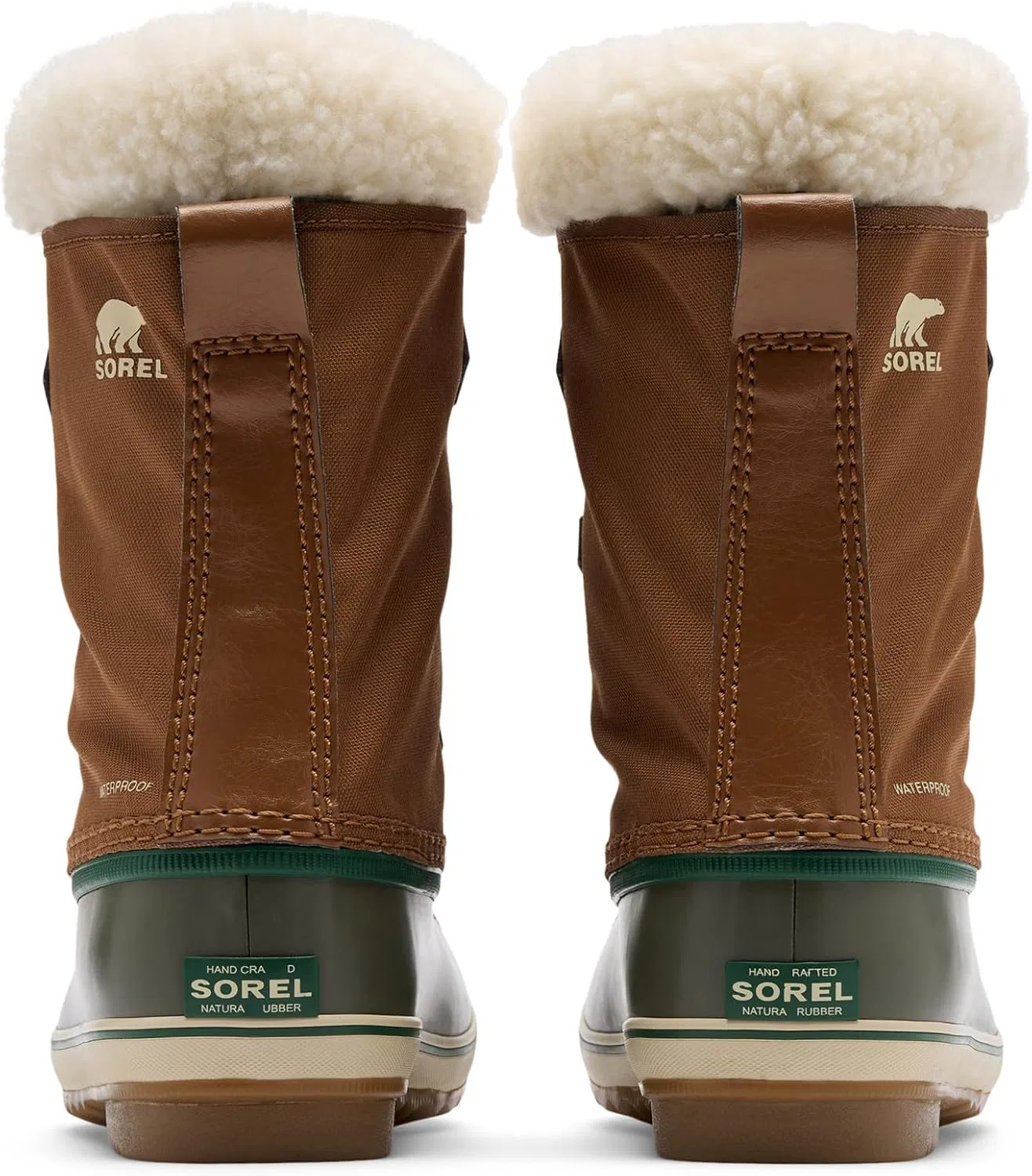 Детские снежные ботинки для девочек Yoot Pac SOREL, Velvet Tan/Stone Green — фото 3
