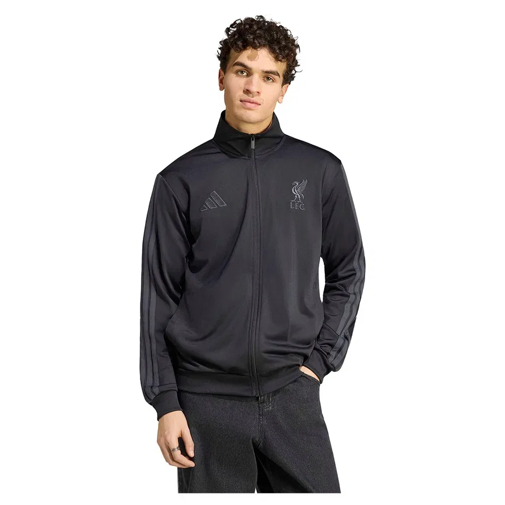 Мужской свитшот с воротником-стойкой Liverpool FC DNA Adidas, Black