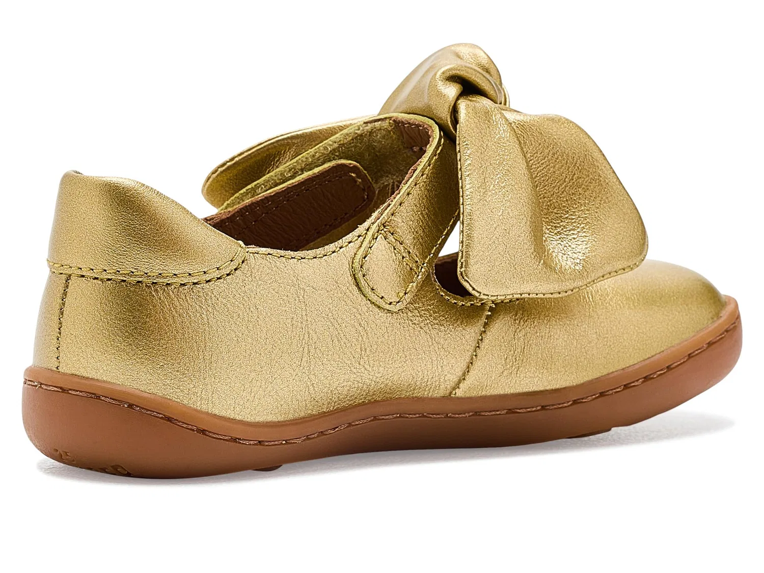 Балетки Peu Cami First Walker Twins (для малышей) Camper Kids, Gold — фото 4