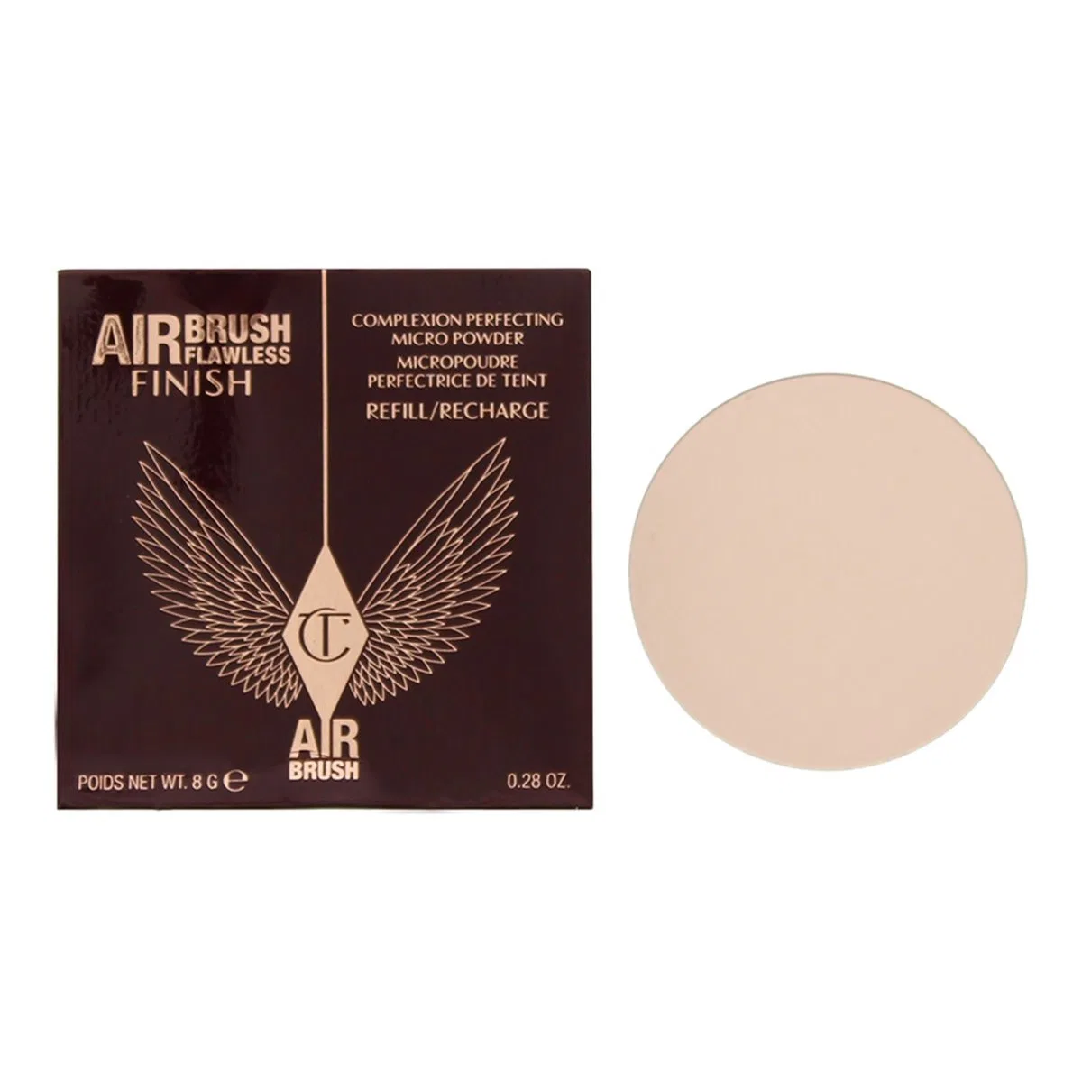 Компактная пудра Airbrush Flawless Flawless Finish, 8 г, Fair, Charlotte Tilbury