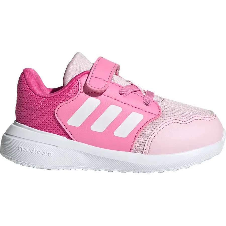 Детские спортивные кроссовки с принтом Tensaur Run 3.0 adidas, Розово-белый — фото 2