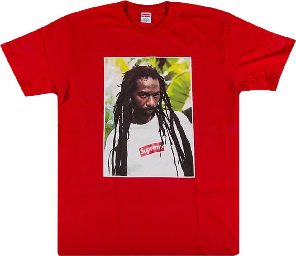 

Футболка Supreme Buju Banton, красный