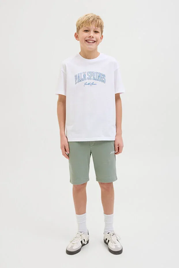 Детские шорты для мальчиков хлопковые Jack & Jones, Green-102257545 — фото 4