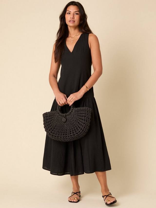 

Платье миди Calla с присборенной талией Nobody's Child, Black