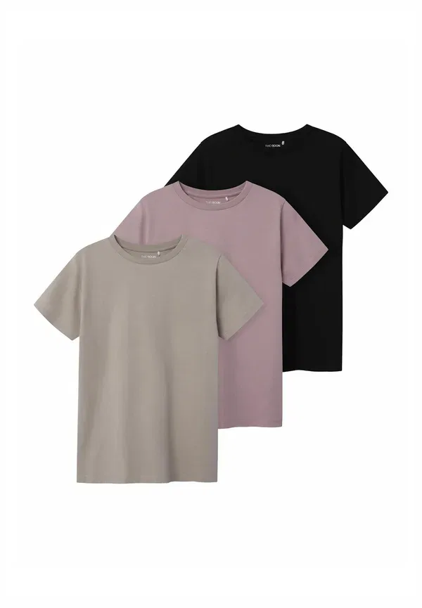 Комплект из 3 футболок Basic T-shirt Two Soon, Woodrose — фото 3