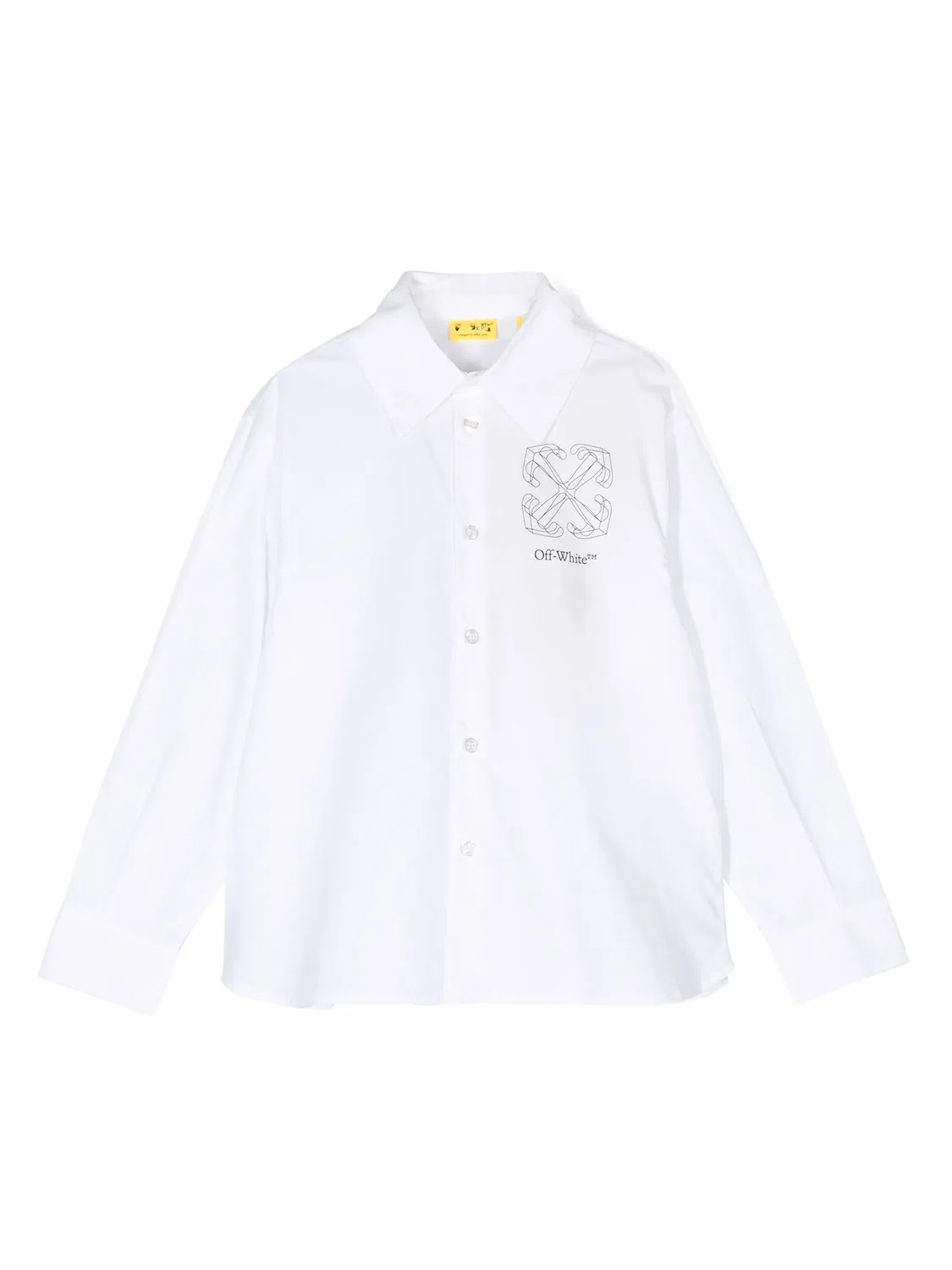 Рубашка с мотивом Стрел OFF-WHITE, белый