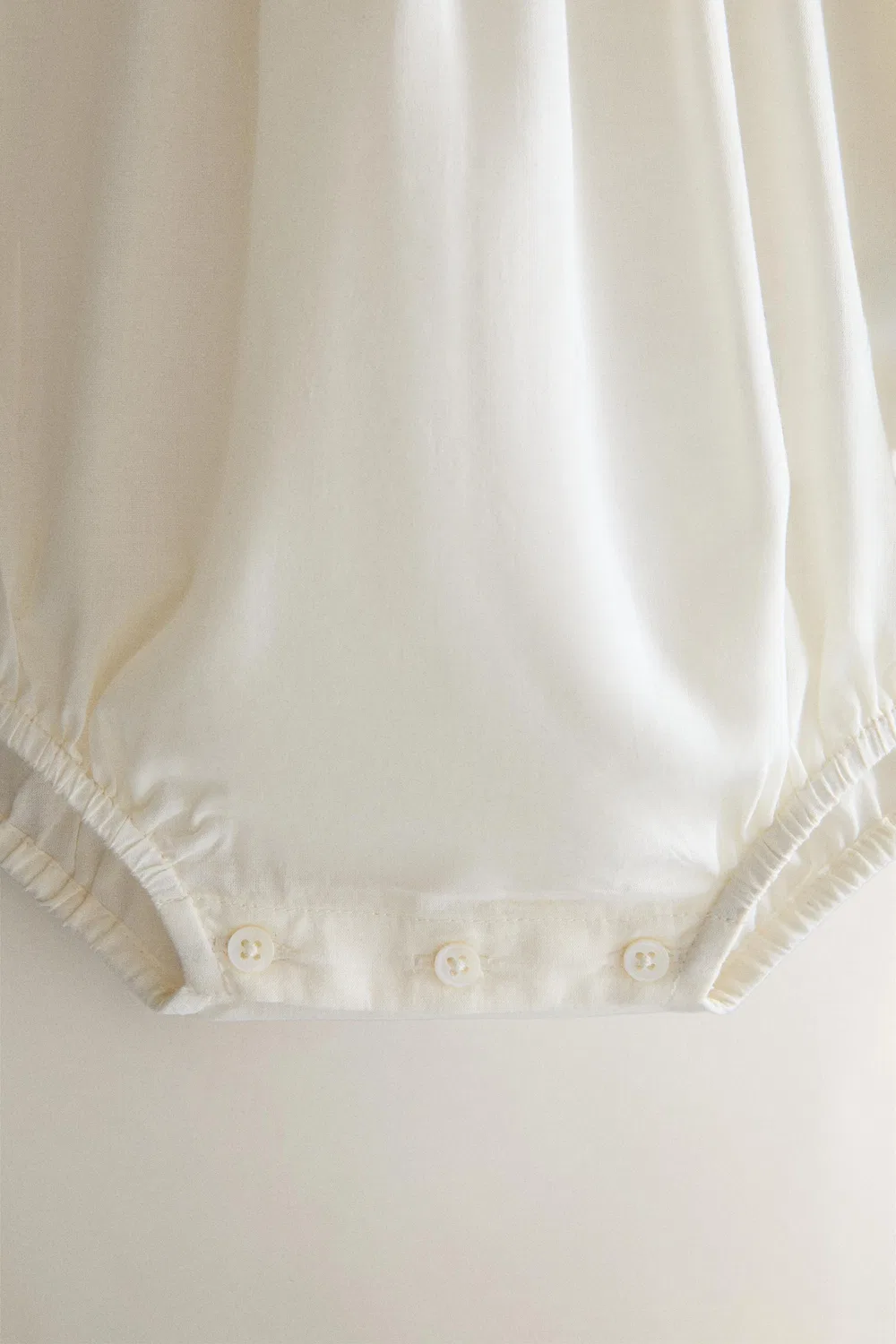 Детский боди с вышивкой ZARA, Cream — фото 4