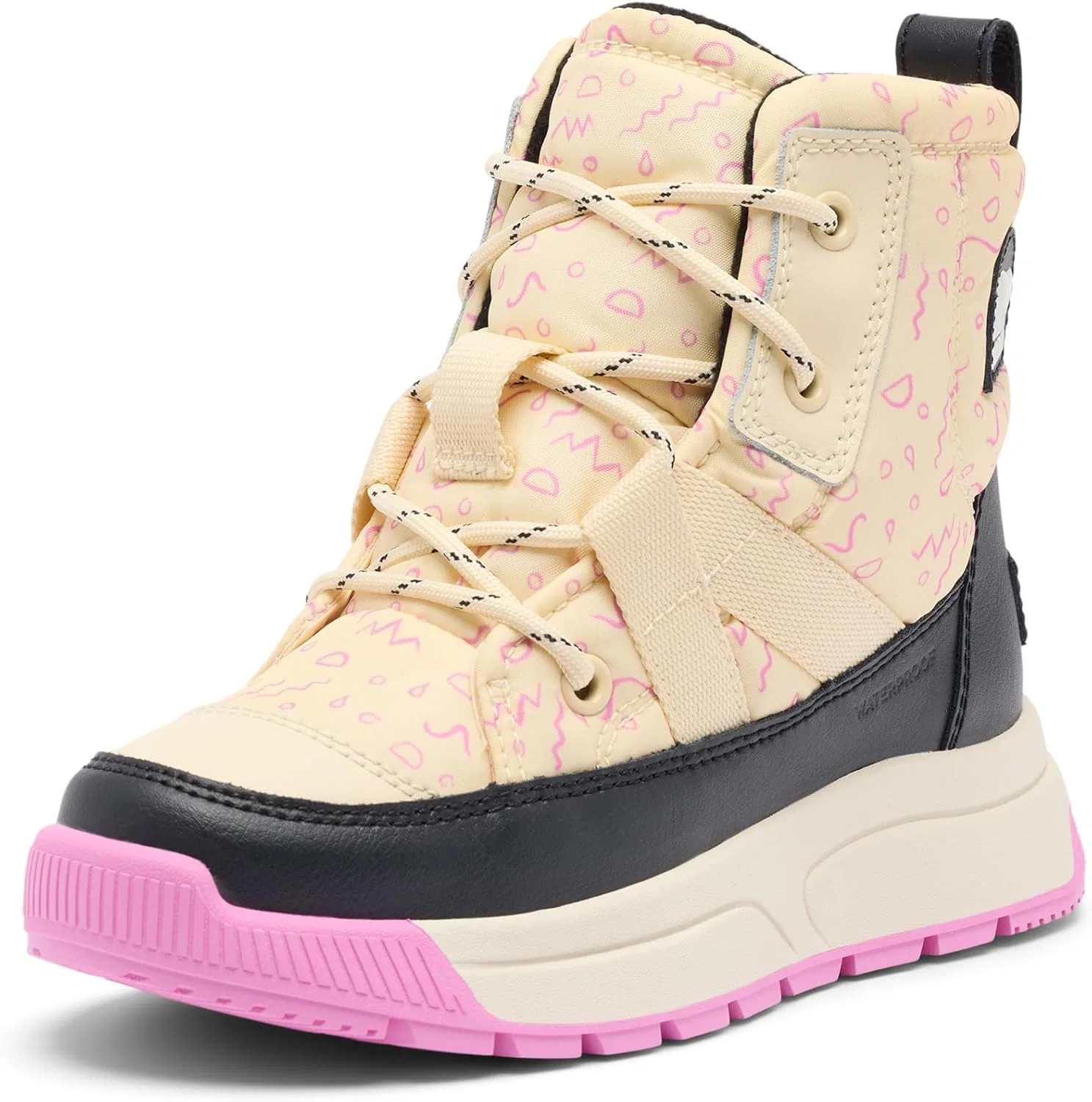 Детские зимние ботинки для девочек Whitney III Mid Waterproof, Honey White/Black