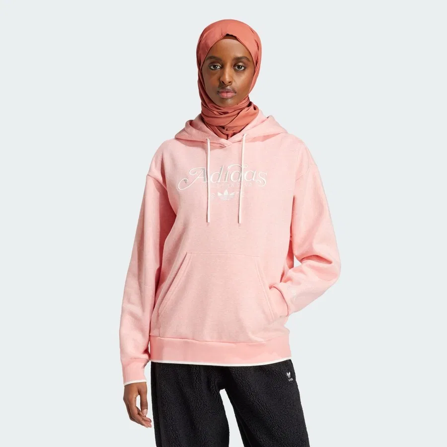 Худи свободного кроя с принтом Originals IY5236 Graphic Loose Hoodie adidas, Розовый