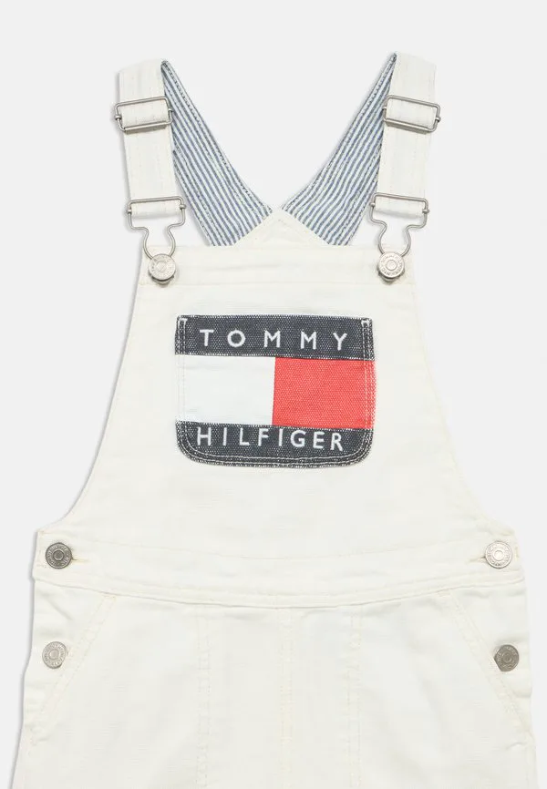 Джинсовый комбинезон с карманами и логотипом heritage, джинсовое платье Tommy Hilfiger, Denim Archive — фото 3