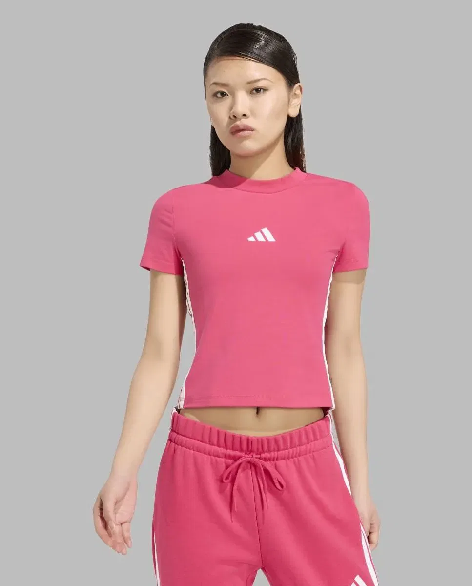 Женская футболка хлопковая adidas, Rosa