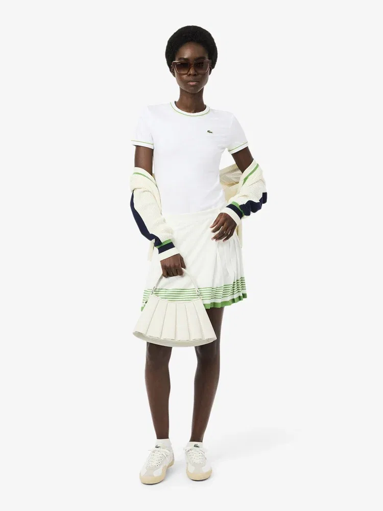 Футболка LACOSTE TF5289 Slim Fit, White — фото 4