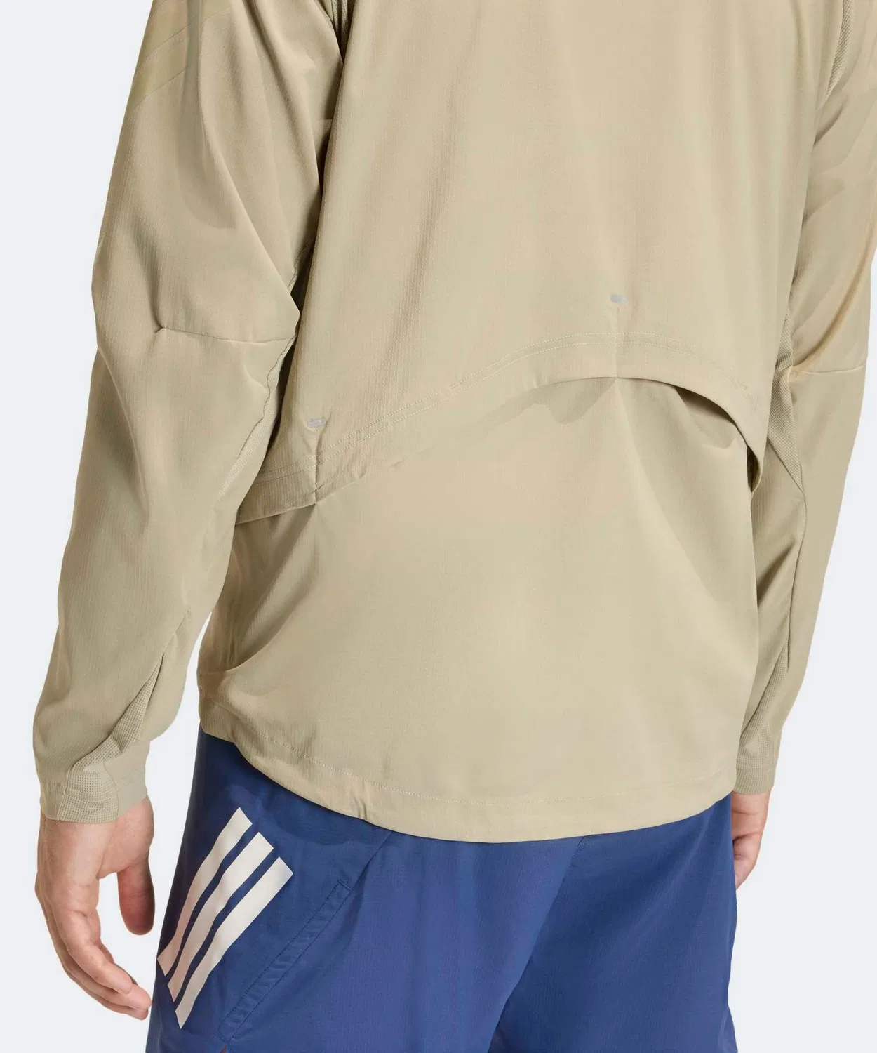 Мужская куртка-ветровка с сетчатыми вставками, модель Adi365 Formotion, Adidas, Beige — фото 4