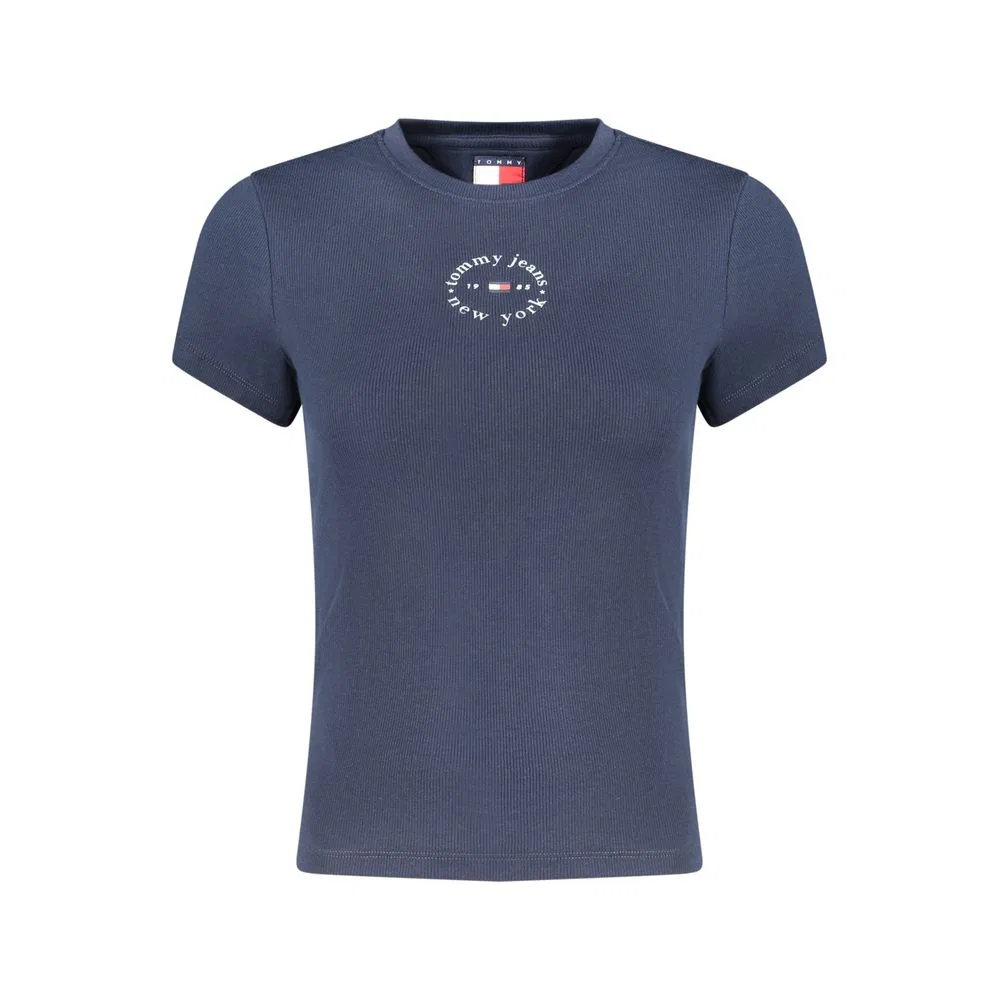 Женская футболка с коротким рукавом и принтом логотипа Tommy Hilfiger, Blue