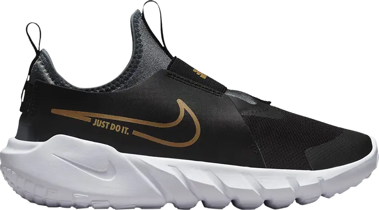 

Кроссовки Nike Flex Runner 2 GS 'Black Metallic Gold', черный