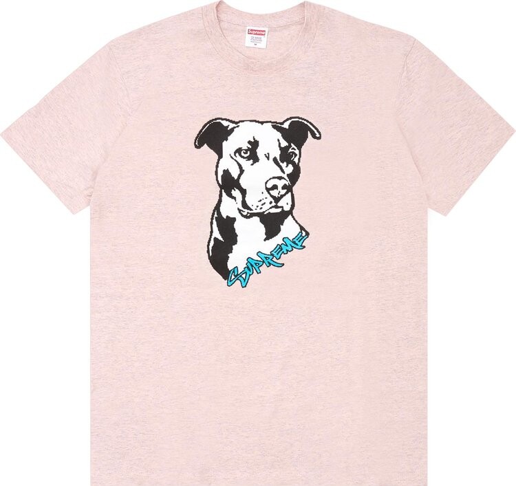 

Футболка Supreme Pitbull Tee 'Heather Pink', розовый