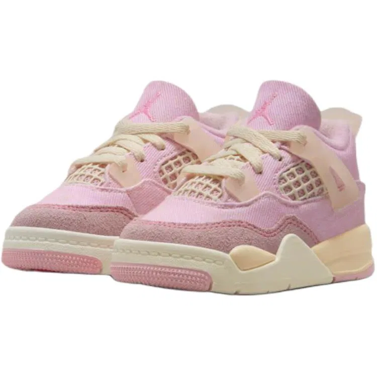 Кроссовки Air 4 Low Top для малышей, Jordan, Red Pink — фото 4