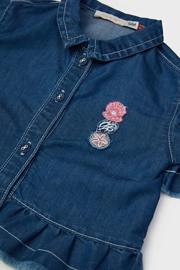 Детская джинсовая куртка для девочек Sportswear Gb Baby, Denim — фото 3