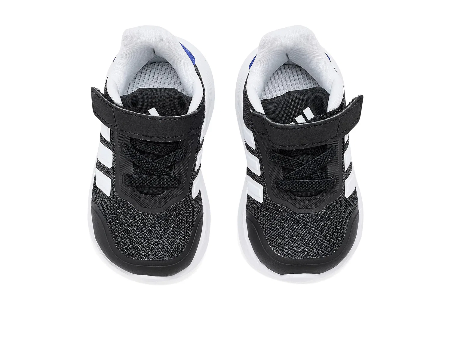 Кроссовки X_PLR Path Elastic Lace & Strap (для младенцев и малышей) Adidas Kids, Semi Lucid Blue/White/Black — фото 3