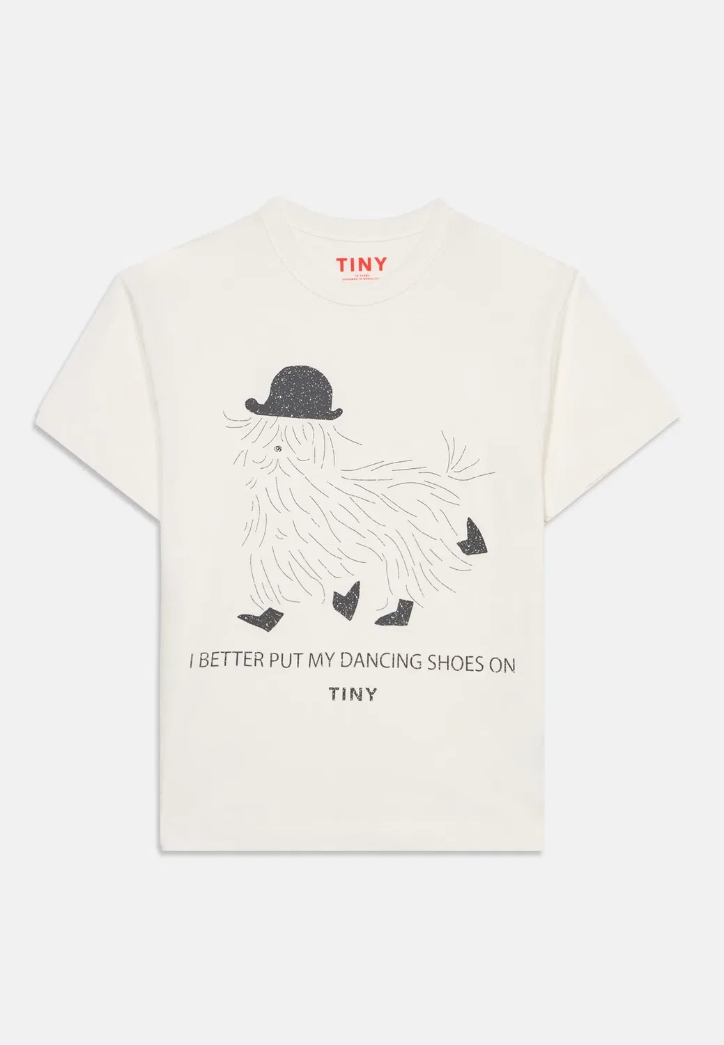 Футболка унисекс с принтом «Танцевальные туфли» Tinycottons, Off-White