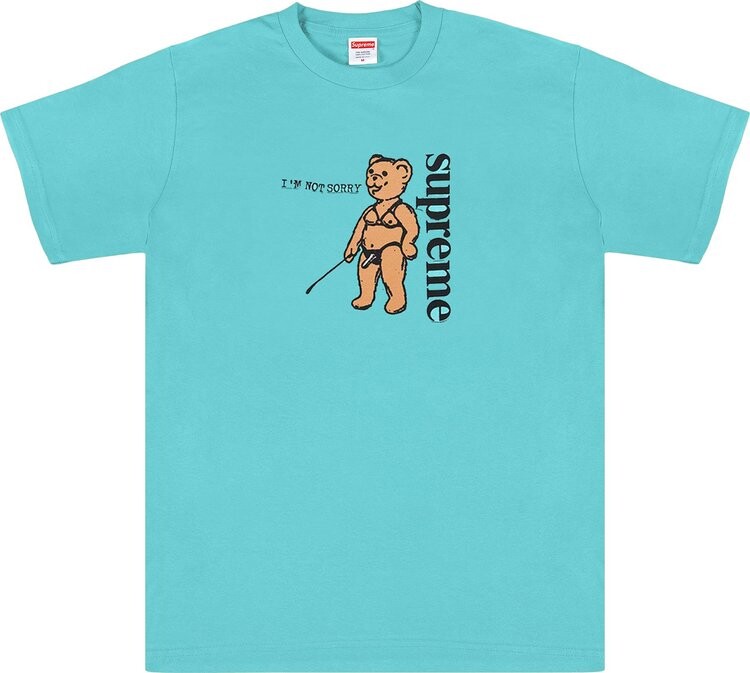 

Футболка Supreme Not Sorry Tee 'Light Teal', бирюзовый, Зеленый, Футболка Supreme Not Sorry Tee 'Light Teal', бирюзовый