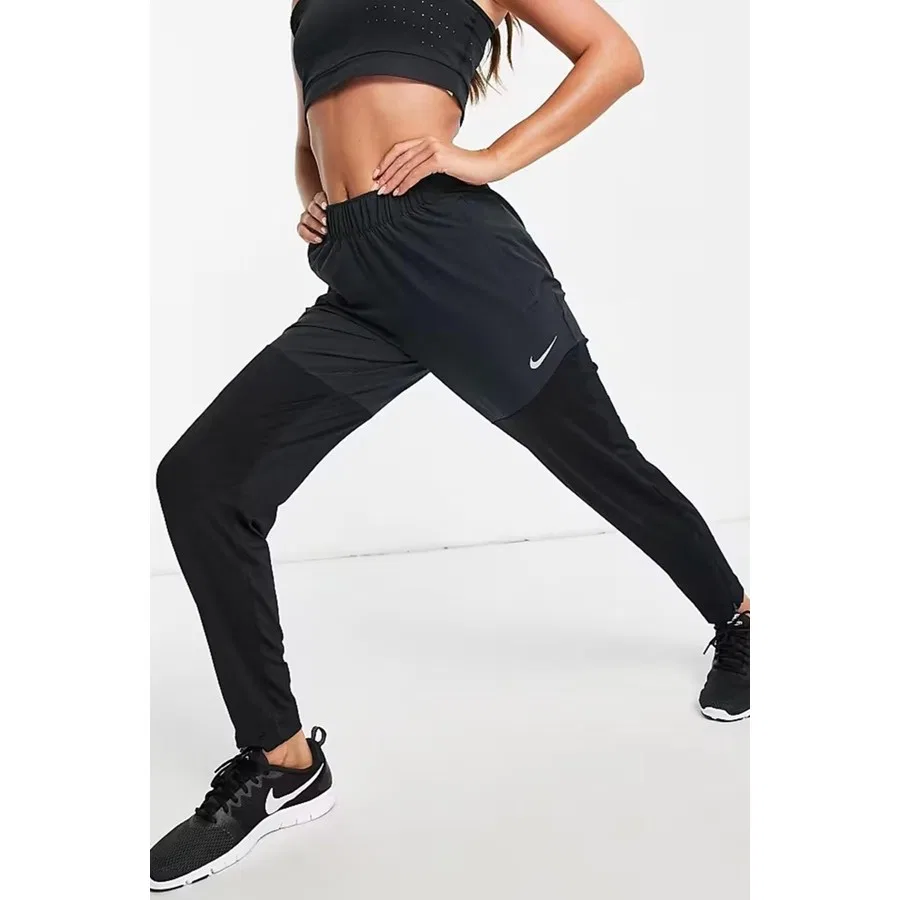 Женские спортивные брюки Nike Dri-FIT Running Walk 7/8, Черный