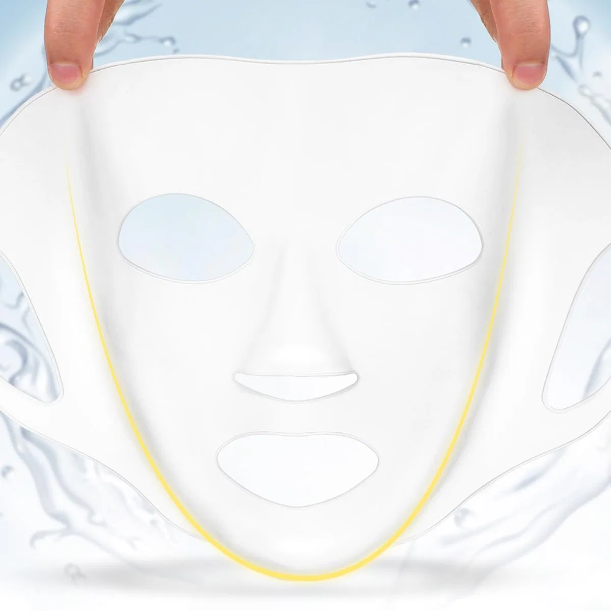 Маска для лица Silikonmaskenabdeckung, 3 шт, прозрачный Generisch — фото 4