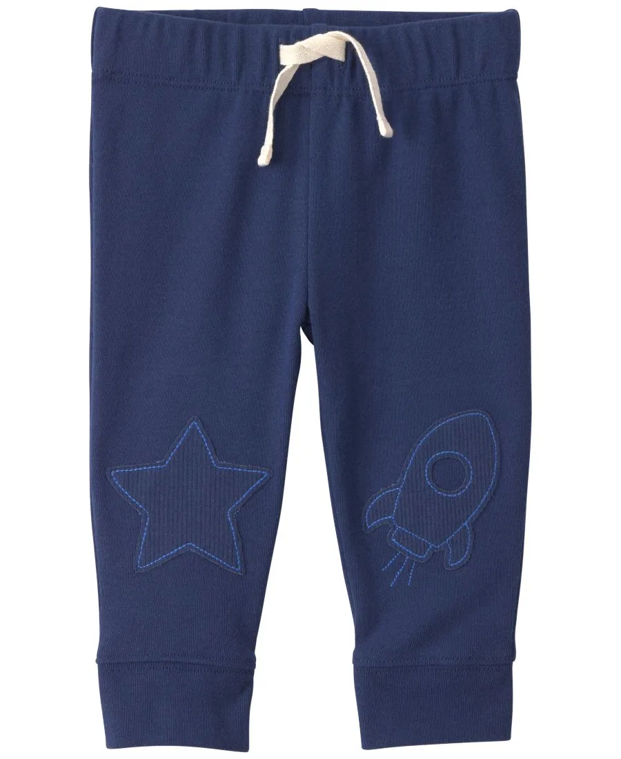 Комплект из боди и брюк с длинным рукавом Little Man On A Mission Space Carter's, Navy Blue — фото 2