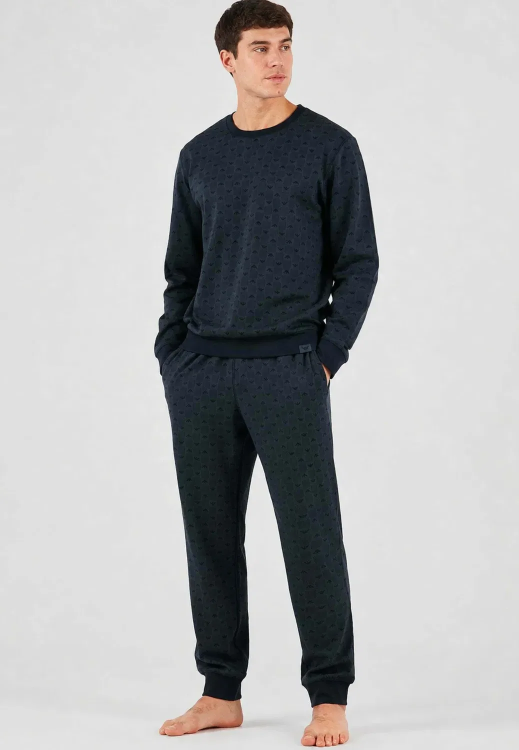 Pantalone uomo - пижамные штаны Emporio Armani, Blu — фото 2